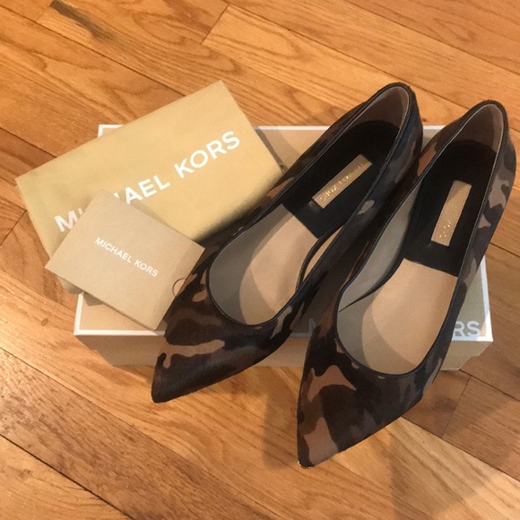 Michael Kors Shoes - Michael Kors Jillian Calf Hair flats New!
